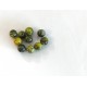 Ronde 8 - Jaspe turquoise jaune - (10 pces)